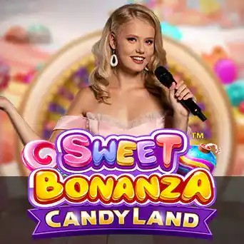 Sweet Bonanza CandyLand logo – Live Dealer by Pragmatic Play at SpinsofGlory Casino