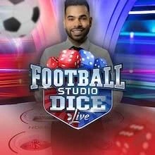 Football Studio Dice online game logo by Evolution on spinsofglory.ch