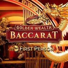 Golden Wealth Baccarat by Evolution, showcased at spinsofglory.ch – game logo