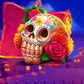 Muertos Multiplier Megaways logo by Pragmatic Play at SpinsofGlory Casino