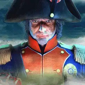 Napoleon Megaways logo – Megaways by Blueprint Gaming at SpinsofGlory Casino